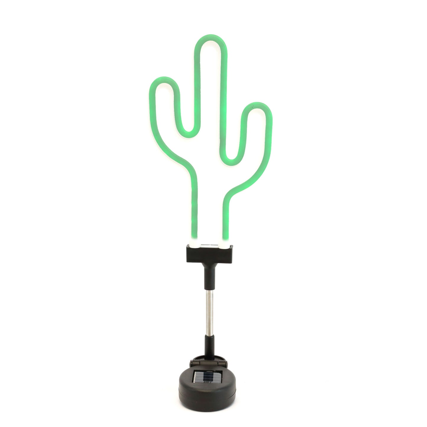 Solar Neon-Effect Cactus Stake Light