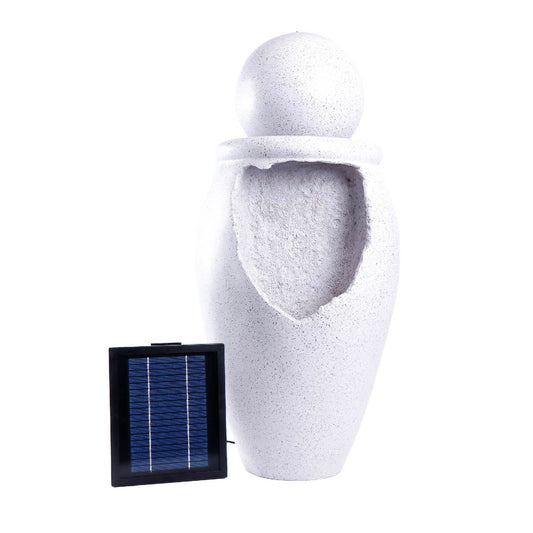 Orb On Vase Solar Water Feature