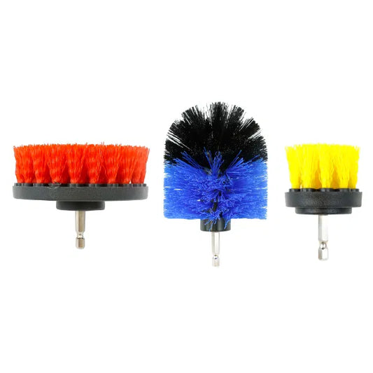 3-piece Scrub Brush Drill Set