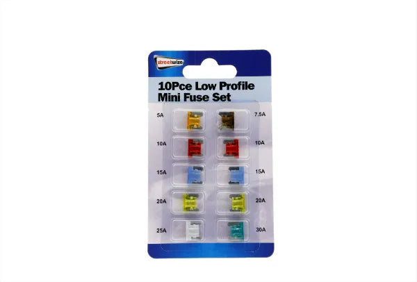 10-Piece Low Profile Mini Fuse Set