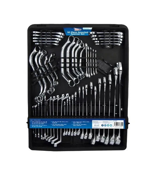 50-Piece Assorted Spanner Set