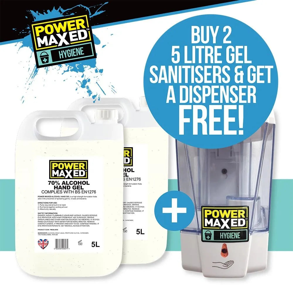 Buy 2 x 5ltr Hand Gel and get a free Automatic Gel Dispenser