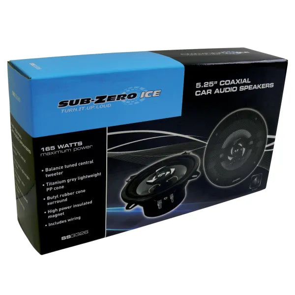 Sub-Zero Ice 5.25″ Coaxial Speakers 165W