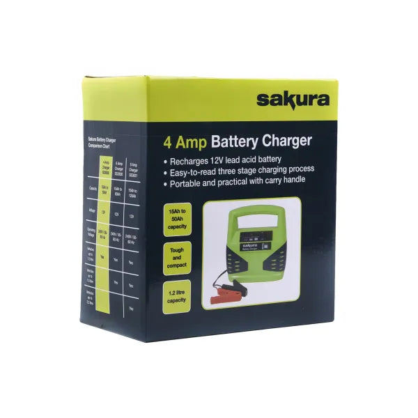 Sakura 4A 12V Battery Charger