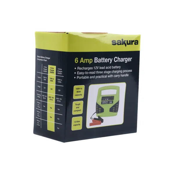 Sakura 6A 12V Battery Charger